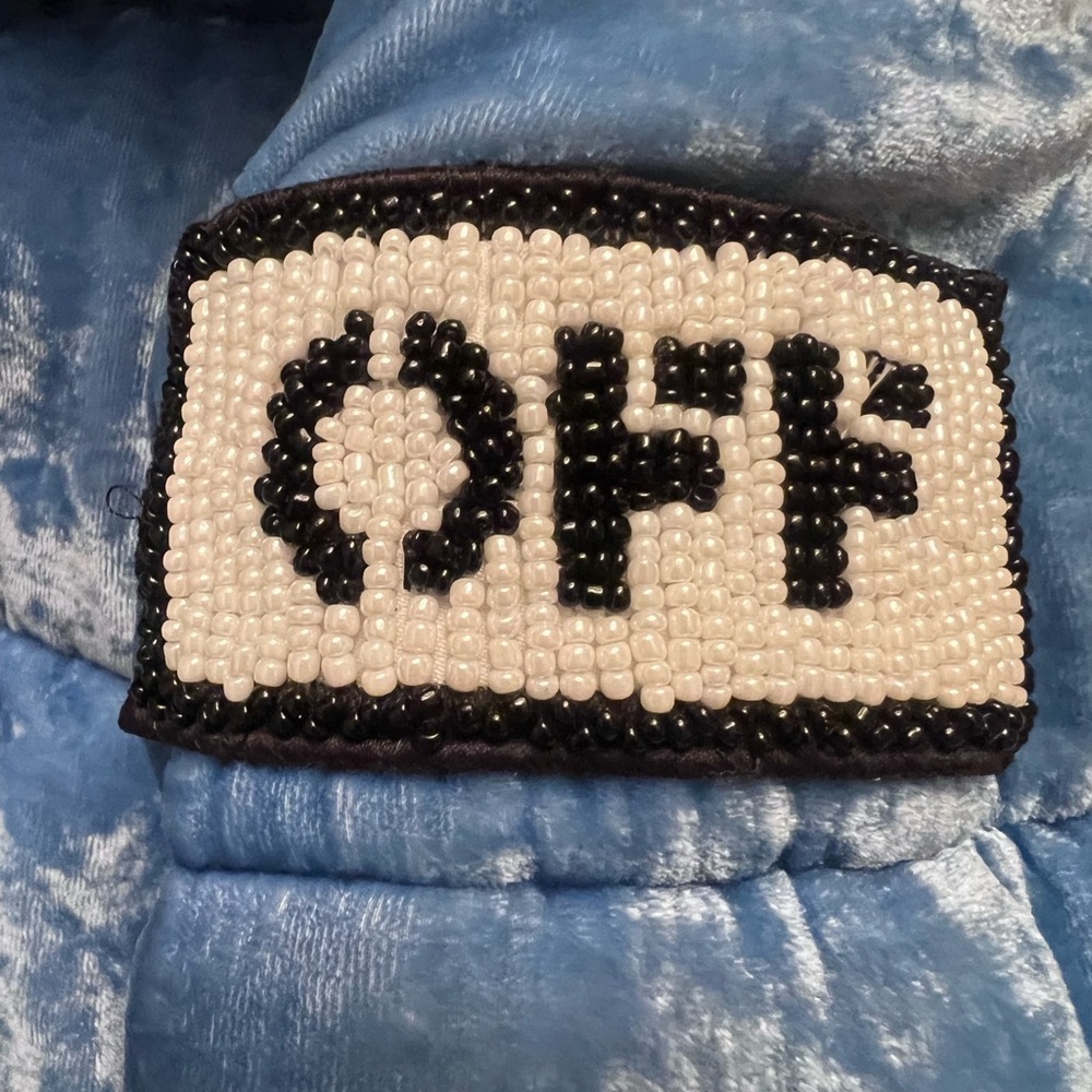 Virgil Abloh for Off White Crushed Velvet Puffer Jacket in Ice Blue - Picture 3 of 6